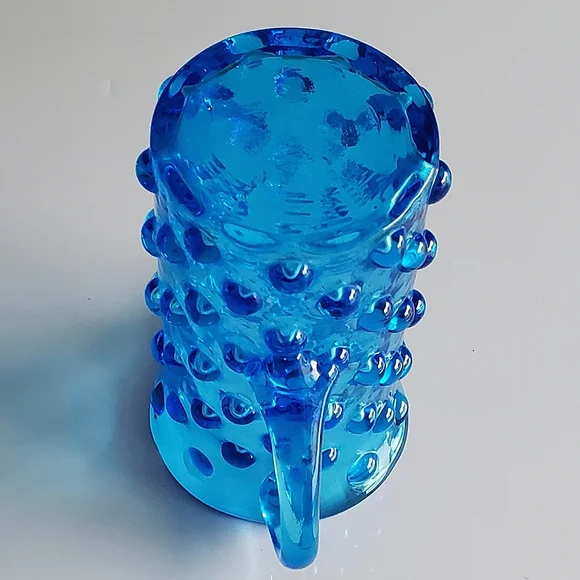 Vntg Blue Hobnail 5oz Pitcher - Picture 9 of 13